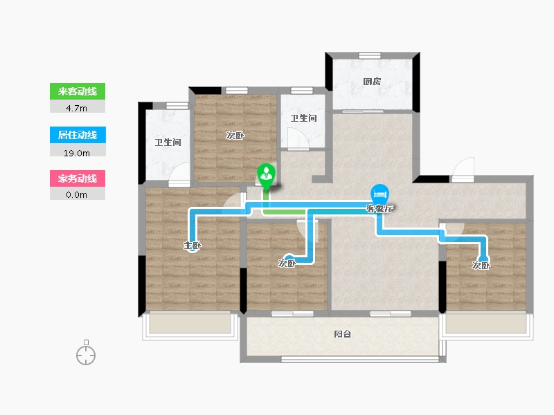 浙江省-杭州市-建发之江城投云涌之江-103.20-户型库-动静线