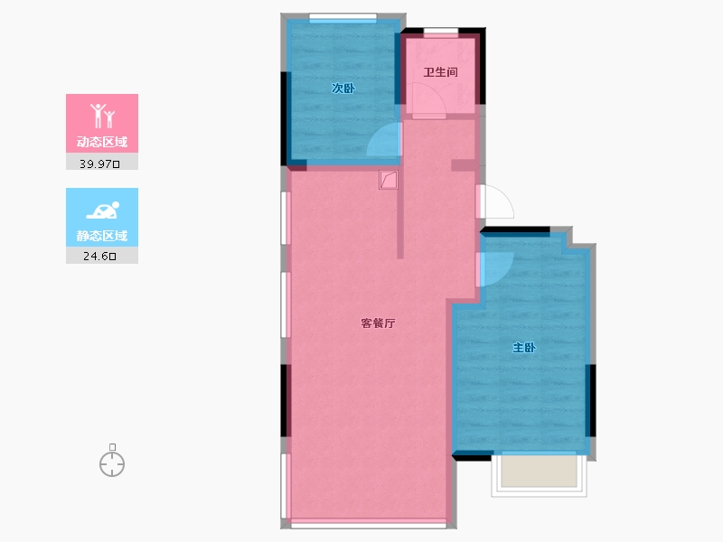 安徽省-淮南市-书香门第-57.38-户型库-动静分区