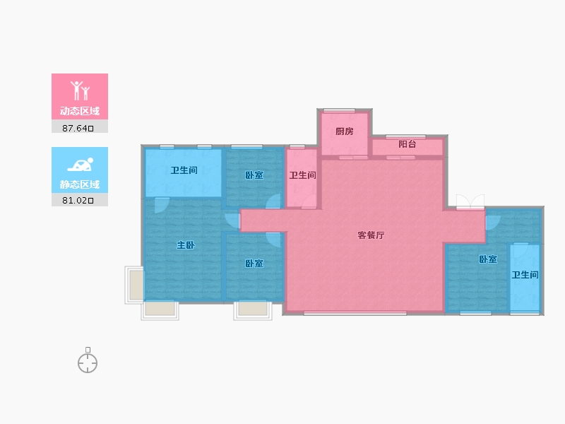 福建省-厦门市-国贸海上鸣樾-153.75-户型库-动静分区