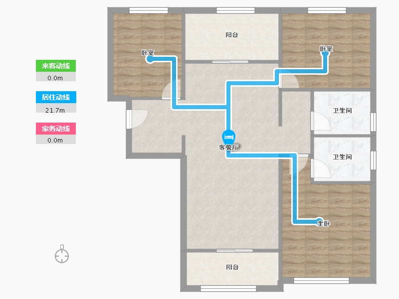 陕西省-西安市-沣华熙城-97.60-户型库-动静线