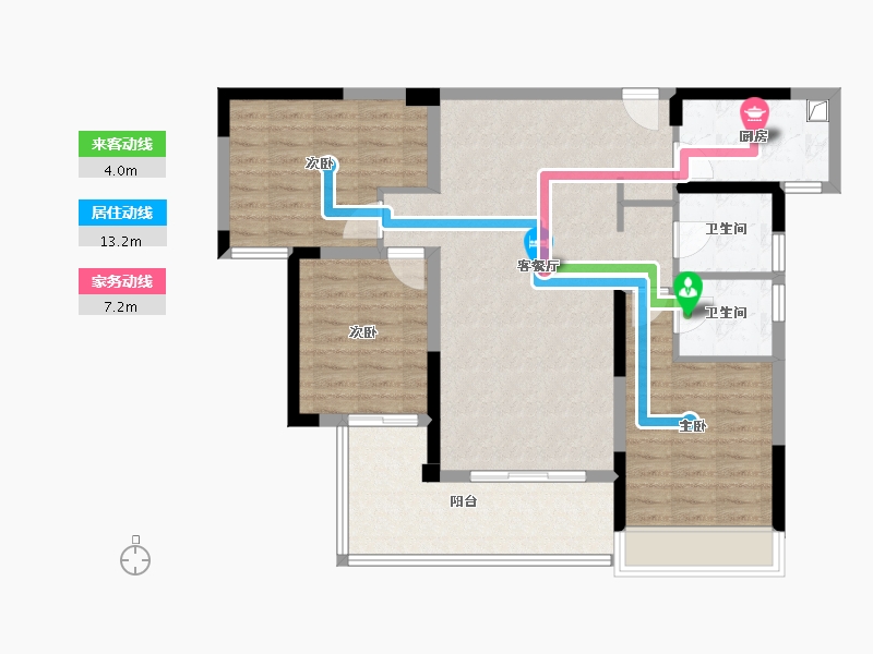 湖南省-邵阳市-昭鑫公园里-99.00-户型库-动静线