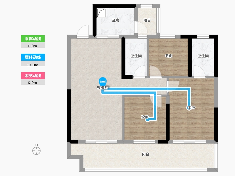 广西壮族自治区-南宁市-交投和顺学府-82.40-户型库-动静线