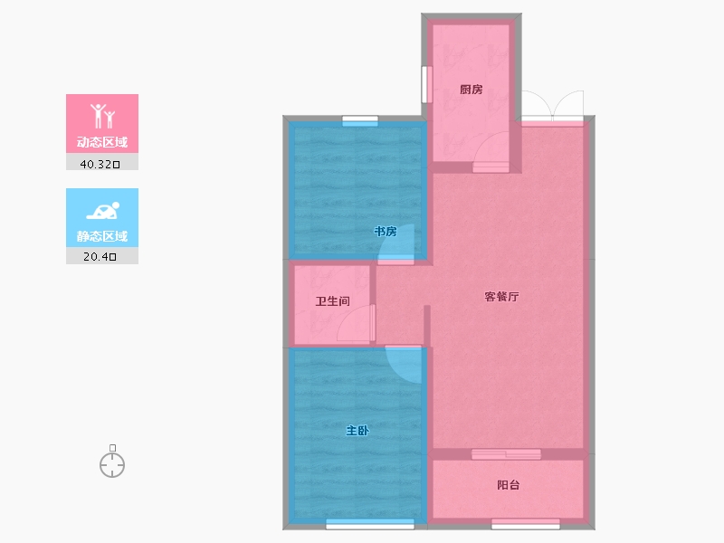 甘肃省-庆阳市-盛世宏璟-53.54-户型库-动静分区