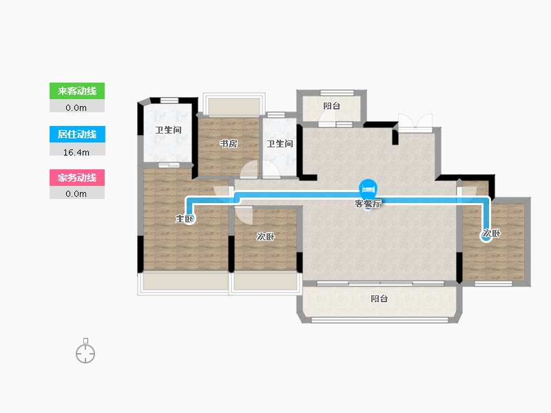 四川省-成都市-中国铁建西派善境-111.85-户型库-动静线