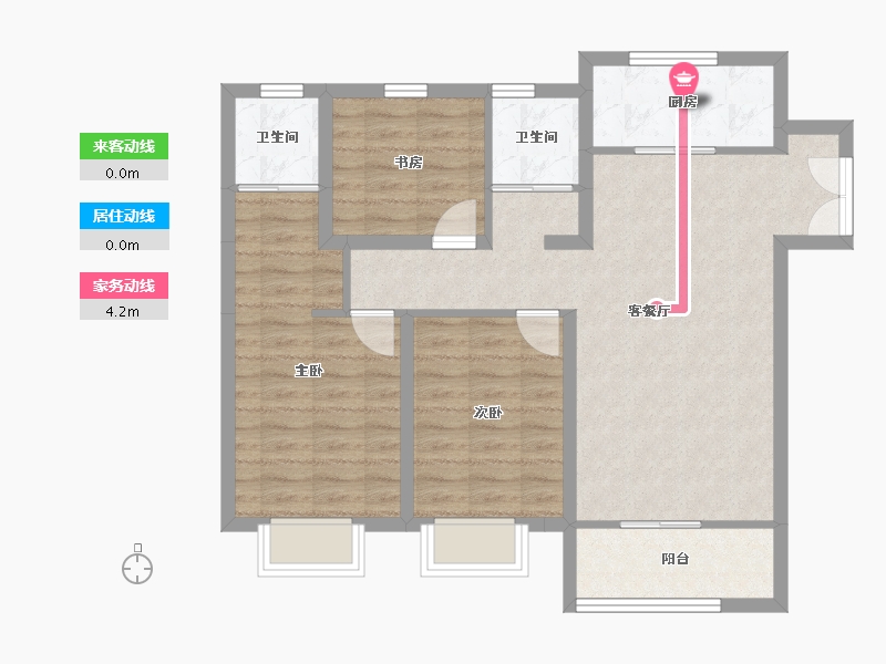 甘肃省-庆阳市-凤凰蓉境-82.19-户型库-动静线