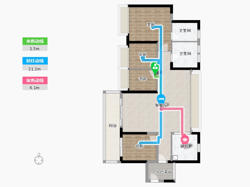 广东省-佛山市-圣淘湾-108.80-户型库-动静线