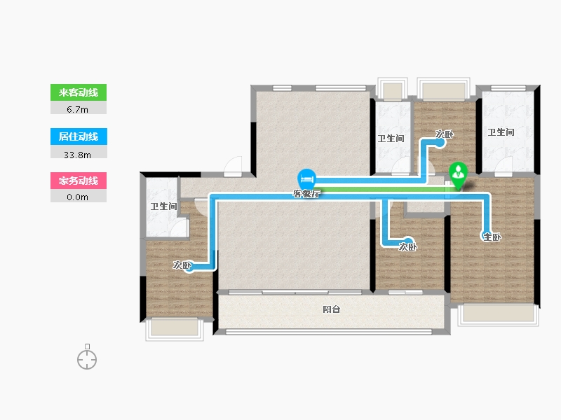 江苏省-南京市-金基山川江樾-156.00-户型库-动静线