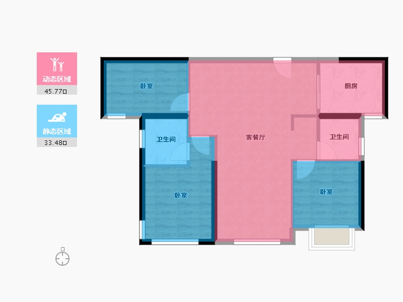 福建省-厦门市-保利联发锦上-71.20-户型库-动静分区