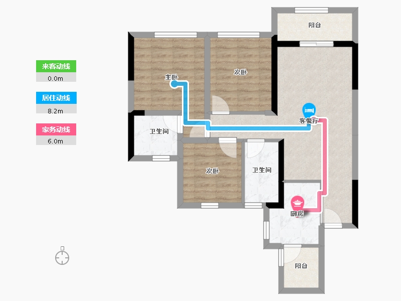 四川省-南充市-东华国际-74.39-户型库-动静线