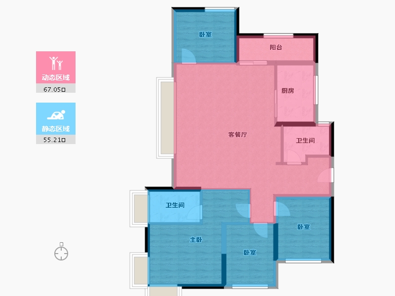 福建省-厦门市-保利联发锦上-110.40-户型库-动静分区