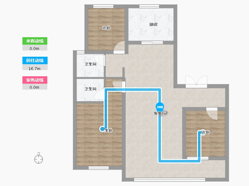 甘肃省-酒泉市-嘉星尚品雲璟-92.39-户型库-动静线