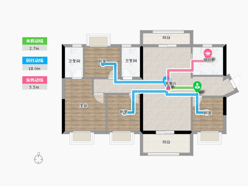 广东省-惠州市-惠州城投悦和府-96.58-户型库-动静线