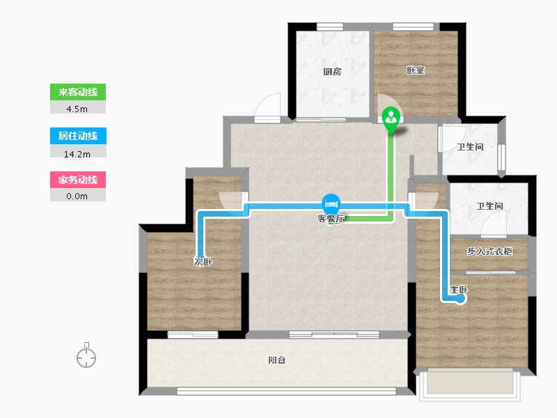 山东省-滨州市-百一甲辰万里-106.40-户型库-动静线