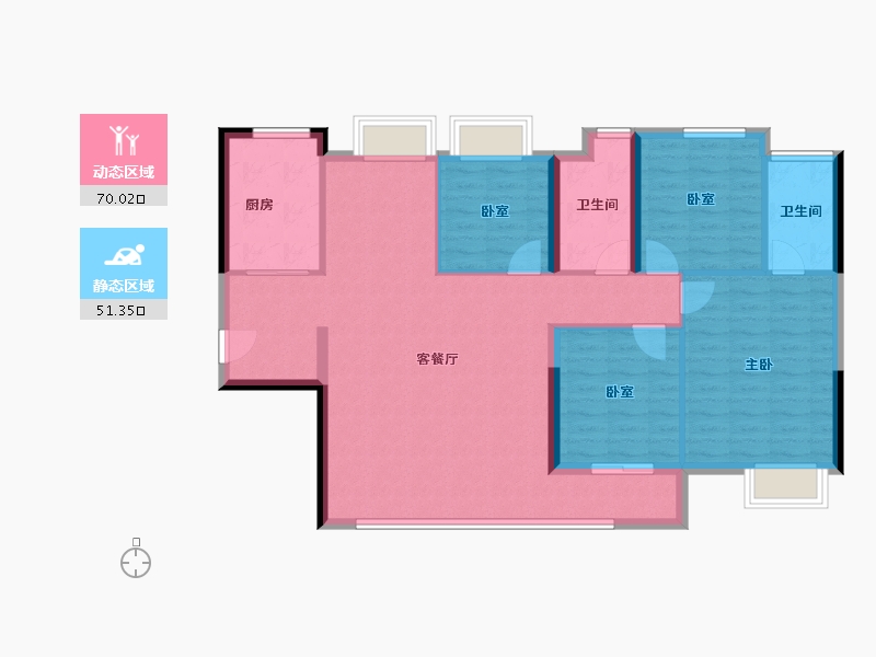 福建省-厦门市-保利联发锦上-110.40-户型库-动静分区