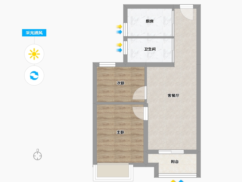 浙江省-杭州市-襄贤望府-49.00-户型库-采光通风