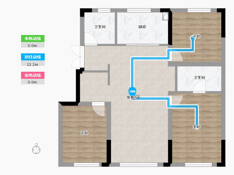 辽宁省-辽阳市-保利大河源著-79.20-户型库-动静线