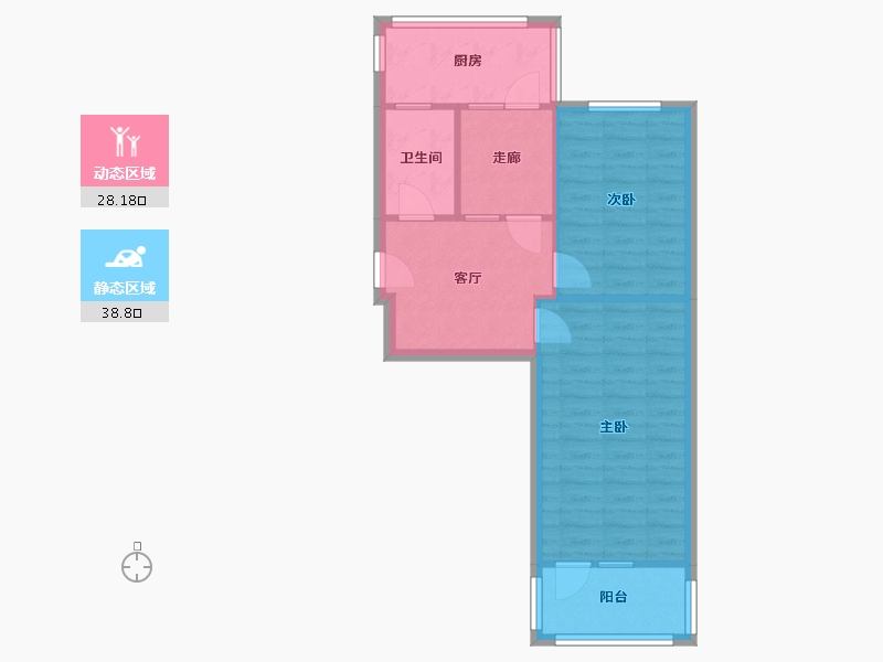 河北省-石家庄市-河北省检察院宿舍-72.80-户型库-动静分区