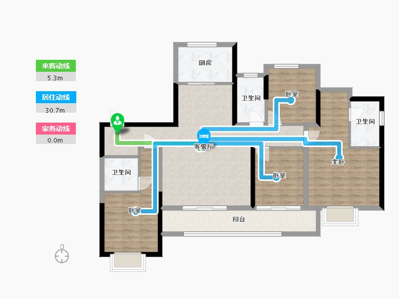 福建省-漳州市-建发璞云-114.42-户型库-动静线