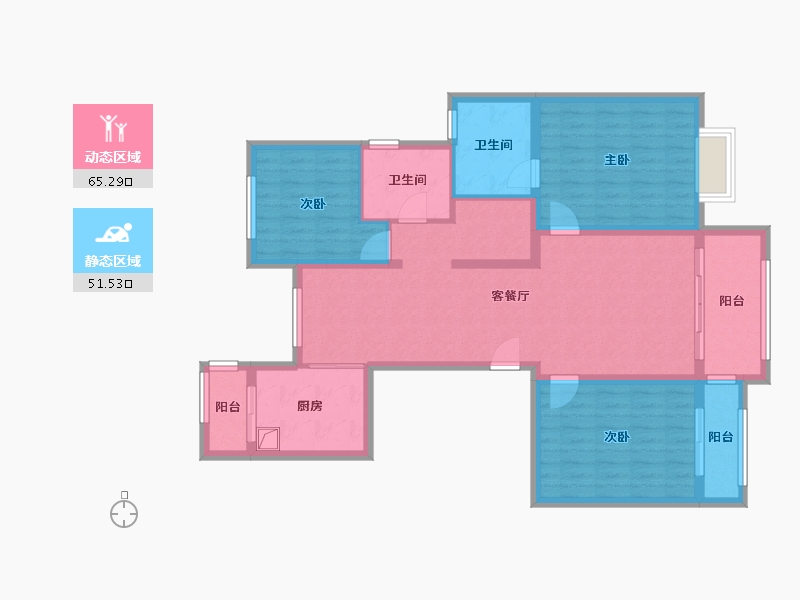 北京-北京市-和园-120.00-户型库-动静分区