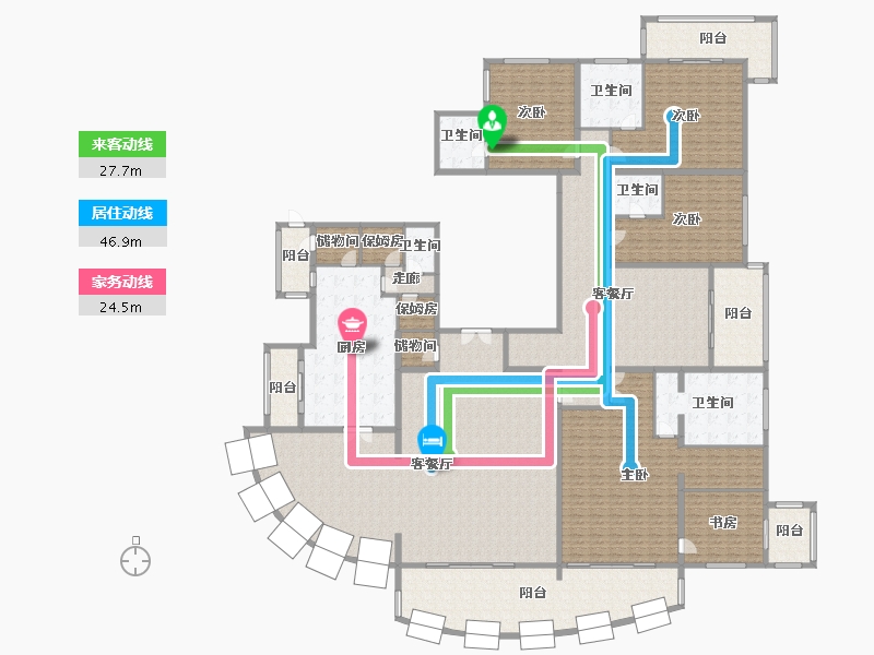 上海-上海市-汤臣一品-477.60-户型库-动静线