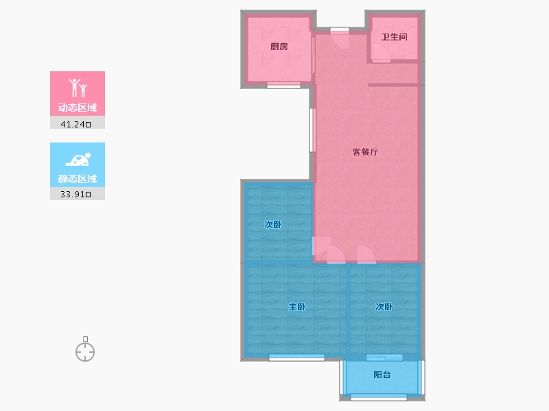 河北省-廊坊市-雷捷时代广场-67.34-户型库-动静分区