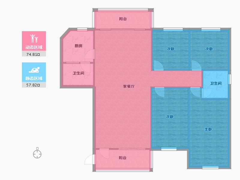 广东省-广州市-永发苑-121.60-户型库-动静分区