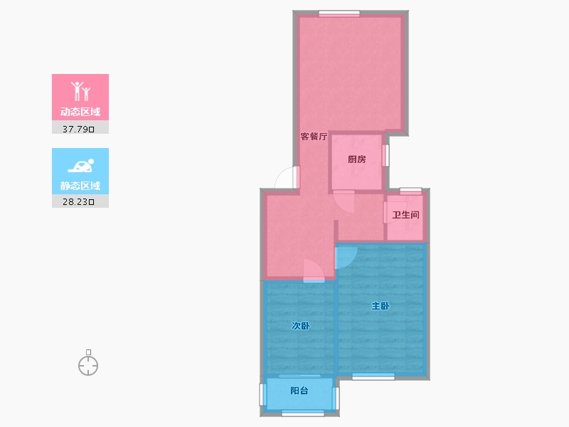 河南省-郑州市-安泰金苑-71.20-户型库-动静分区