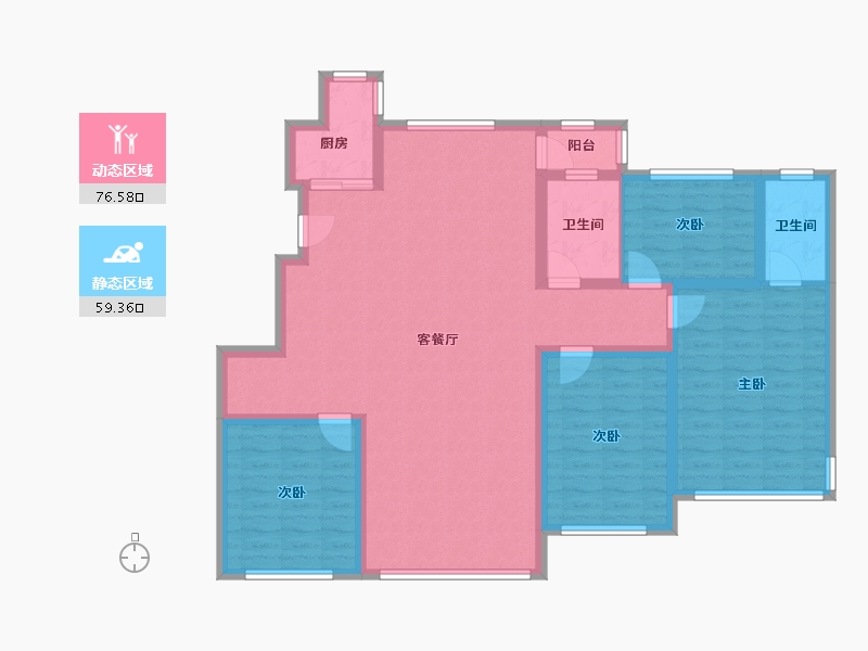 河南省-商丘市-运和上郡和悦湖畔-122.40-户型库-动静分区