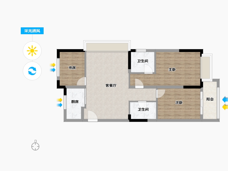 河南省-开封市-金明府7期-81.60-户型库-采光通风