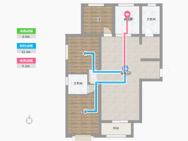 陕西省-榆林市-学府名苑-98.00-户型库-动静线