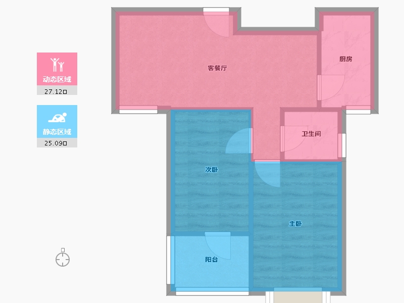 江西省-南昌市-凤凰家园-48.60-户型库-动静分区