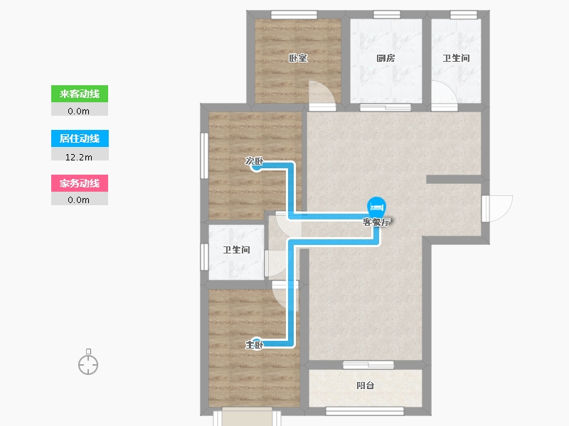 陕西省-榆林市-学府名苑-98.00-户型库-动静线