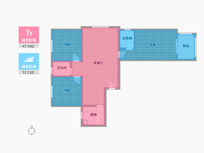 河北省-石家庄市-安馨佳苑-100.00-户型库-动静分区