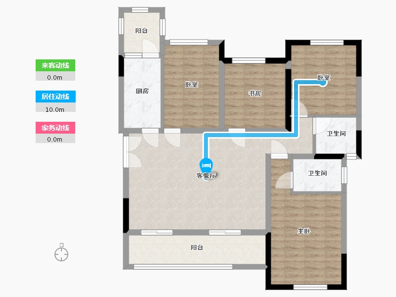 四川省-绵阳市-锦博樾-88.32-户型库-动静线