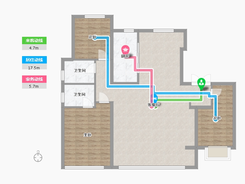 河北省-石家庄市-城发投·云和赋-108.59-户型库-动静线