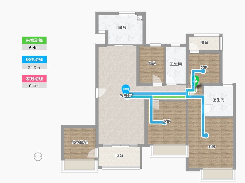 江苏省-徐州市-娇山府-113.00-户型库-动静线