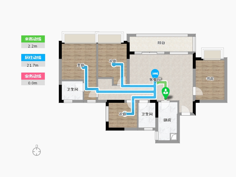 四川省-成都市-幸福里-114.00-户型库-动静线