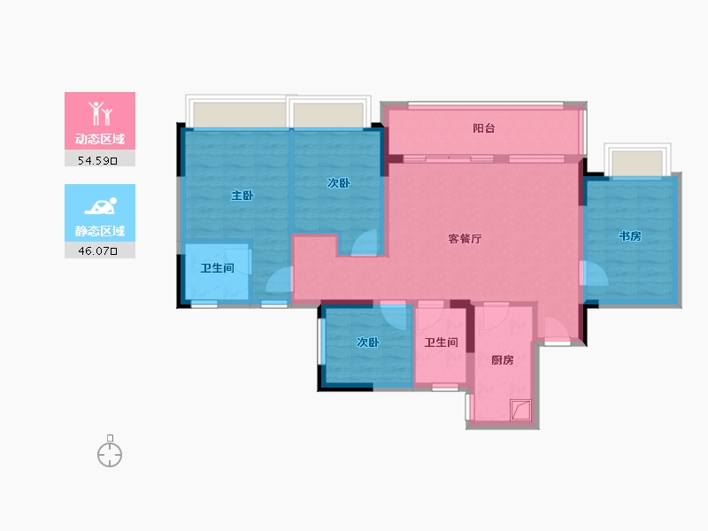 四川省-成都市-幸福里-114.00-户型库-动静分区