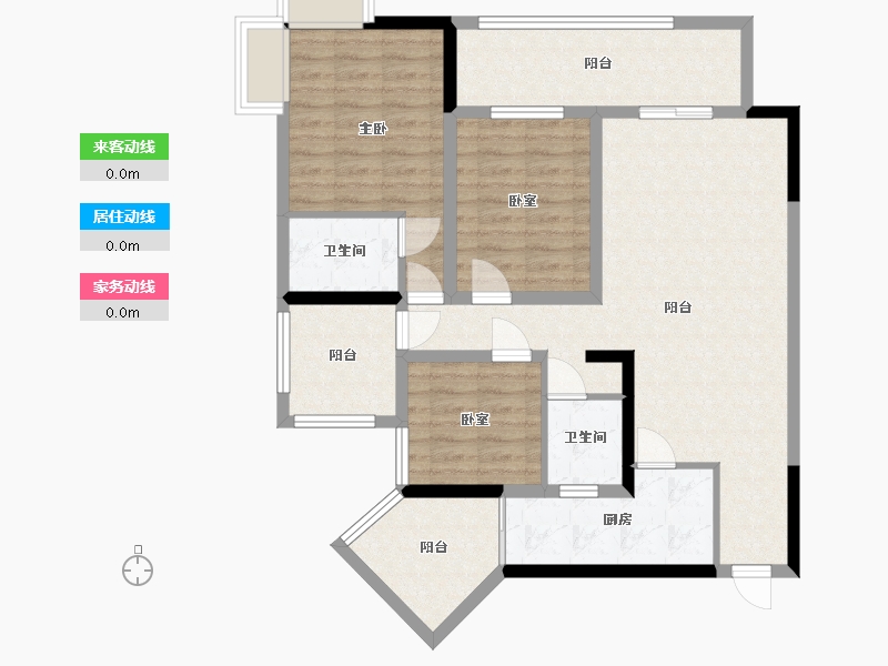 重庆-重庆市-学府水岸-97.42-户型库-动静线