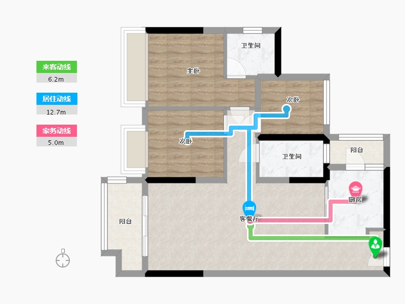 广东省-江门市-合生云山帝景-77.00-户型库-动静线