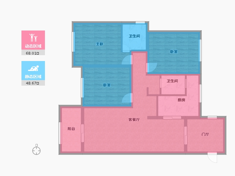 广西壮族自治区-玉林市-盛世翰林杏林居-121.00-户型库-动静分区