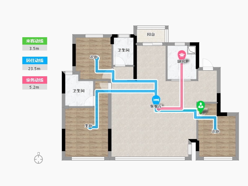 四川省-成都市-明信四季东安-97.37-户型库-动静线