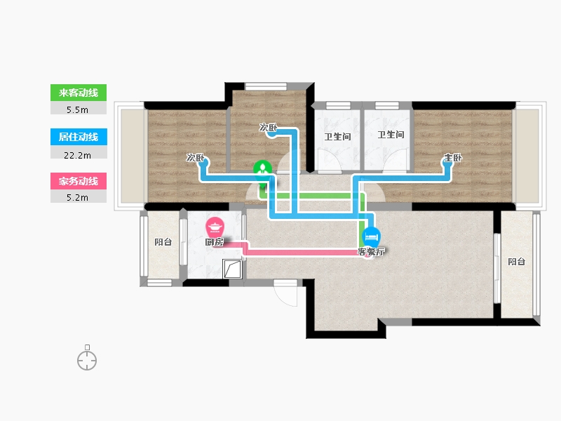 广东省-深圳市-海智云轩-74.89-户型库-动静线