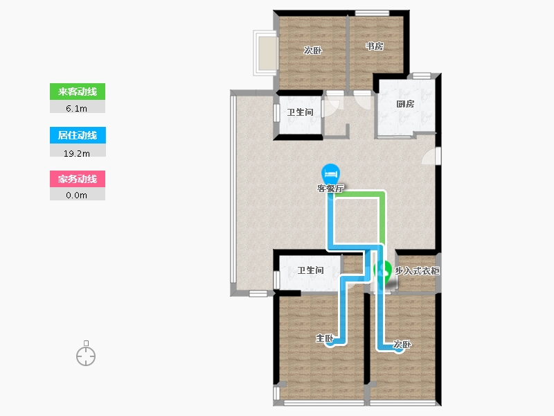 河南省-郑州市-美盛·金水印二期-114.40-户型库-动静线