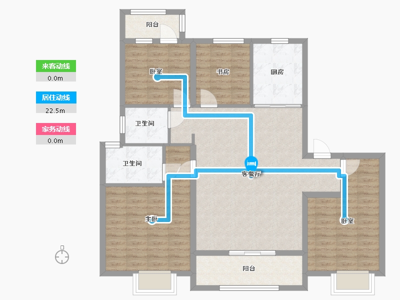 浙江省-宁波市-保利·汀澜瑧悦-106.68-户型库-动静线