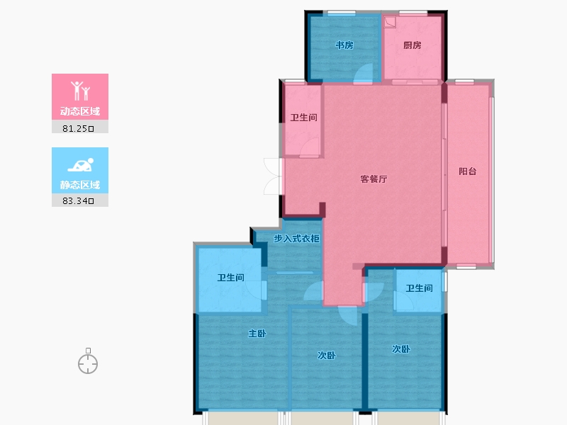 浙江省-台州市-东浦未来社区-150.00-户型库-动静分区