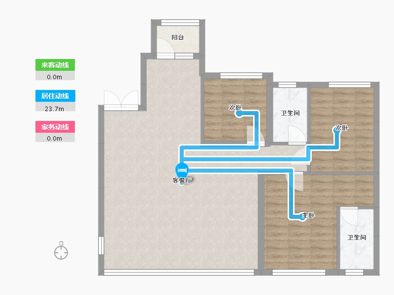 四川省-乐山市-邦泰通江云境-93.81-户型库-动静线