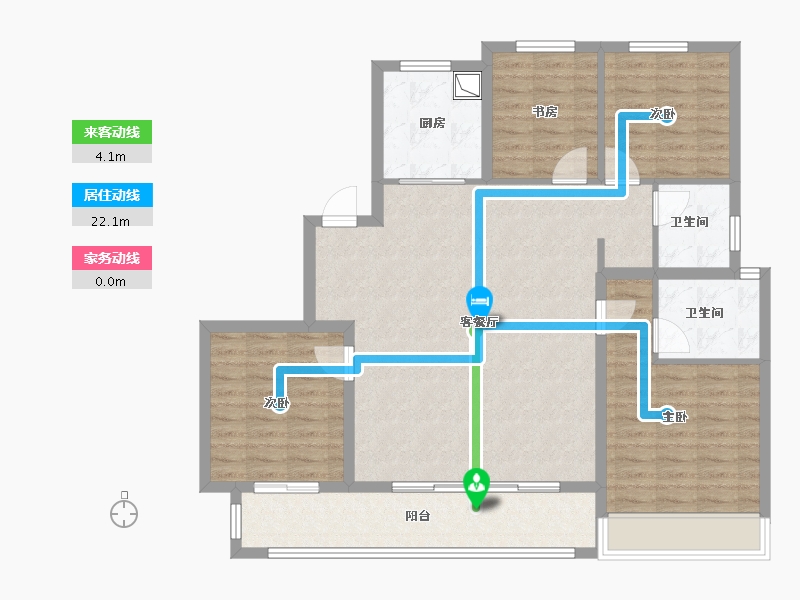 浙江省-杭州市-兴耀玉珊瑚-111.20-户型库-动静线