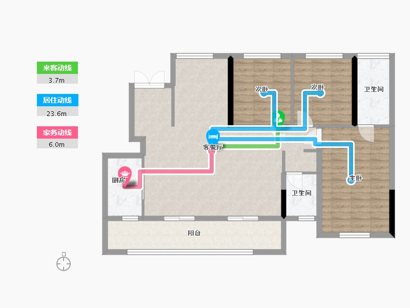 四川省-成都市-明信四季东安-108.01-户型库-动静线