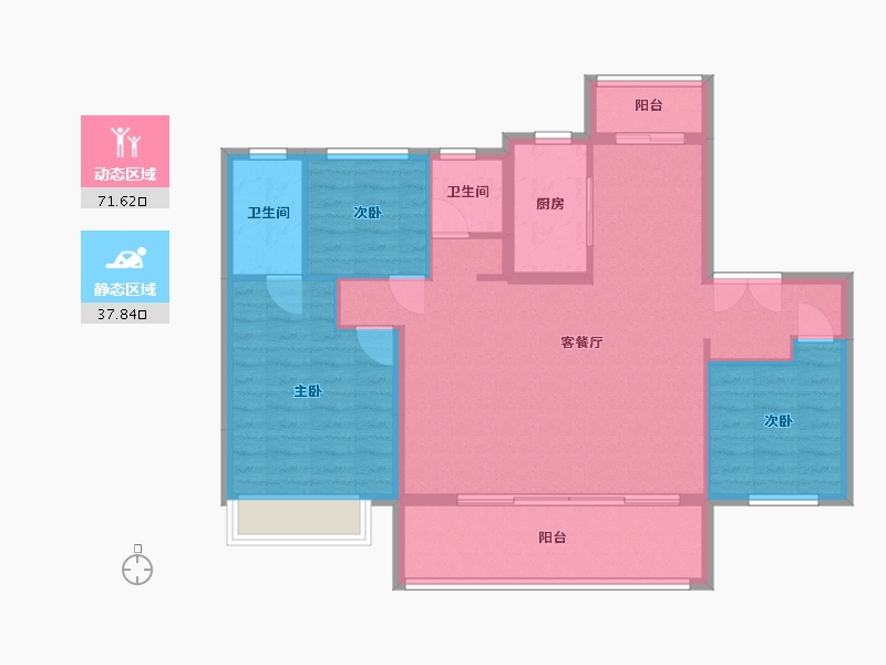 四川省-成都市-国贸锦原-99.41-户型库-动静分区